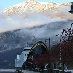 Il traghetto che ci ha portato a Geiranger