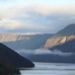 Il fiordo da uno dei punti di osservazione